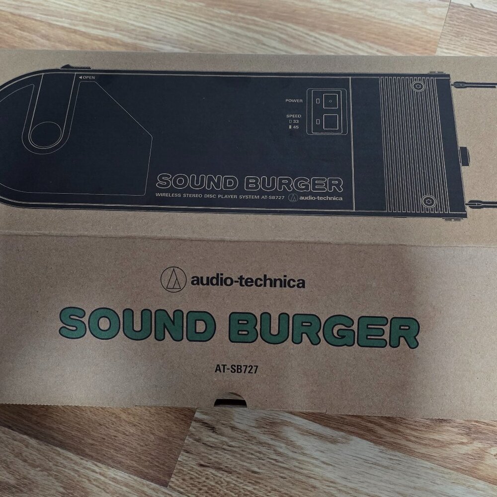 Audio-Technica Sound Burger - Portable Bluetooth Turntable AT-SB727 White NIB - Picture 6 of 7